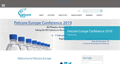 Desktop Screenshot of petcore-europe.org